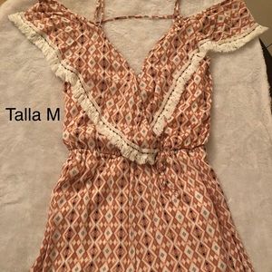 A short sleeve romper